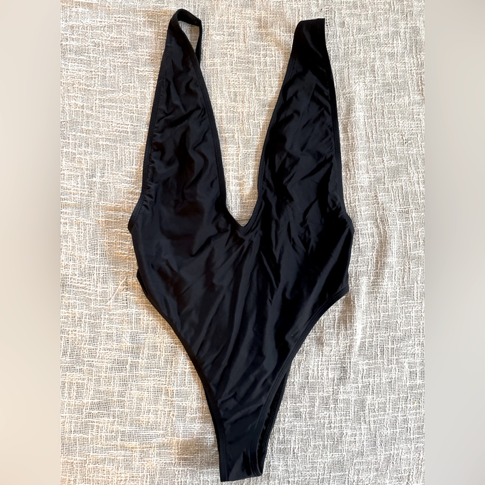 Low cut Black Swimsuit